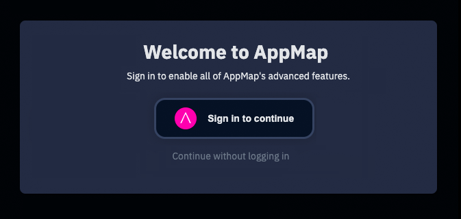 sign in button